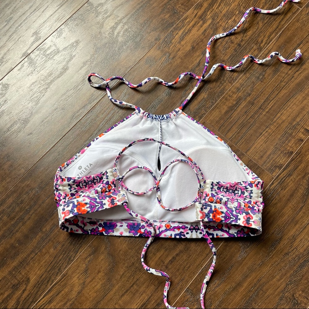 Athleta Boho Swim Top High Neck Halter - Picture 2 of 5